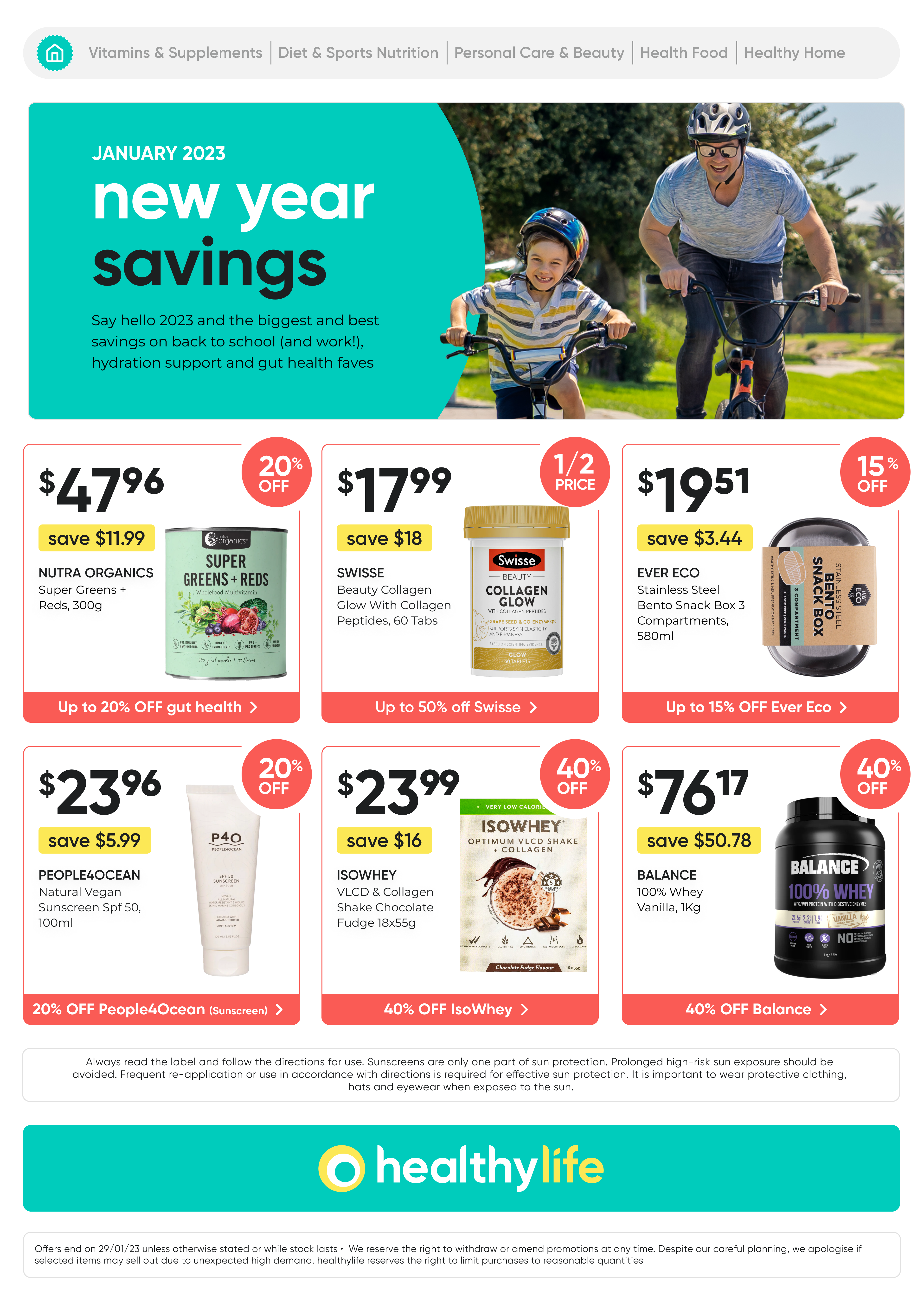 healthylife January Catalogue catalogue front page